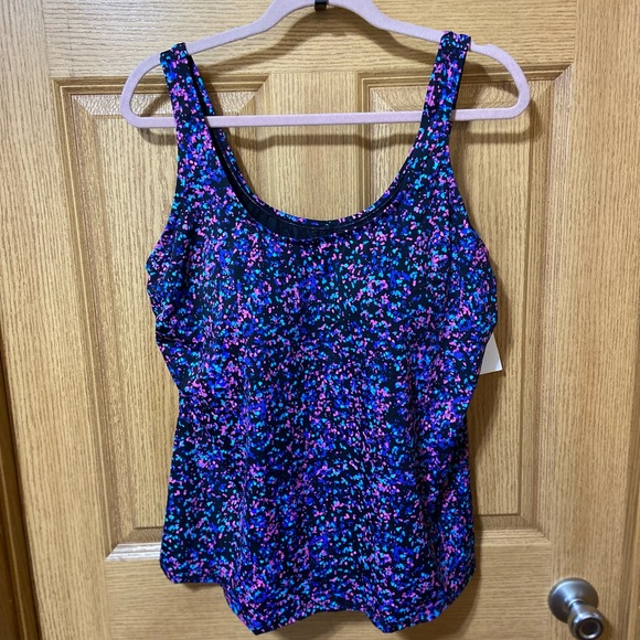 New Classic Modest Tankini Top Swimsuits For All Plus Size Curvy - Picture 3 of 5